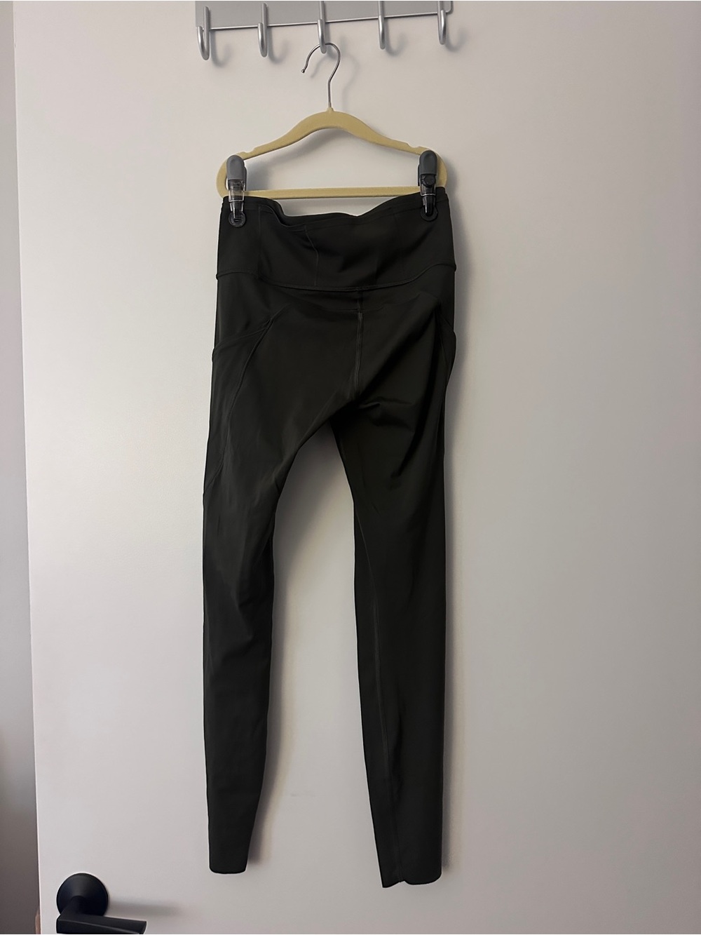 lululemon athletica army green high-waist leggings